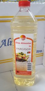 Óleo alimentar de soja embalagem 1 litro